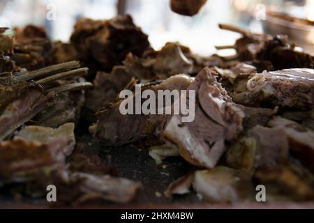 Une viande traditionnelle, la viande de brebis de Buryan de kebap spécial Banque D'Images