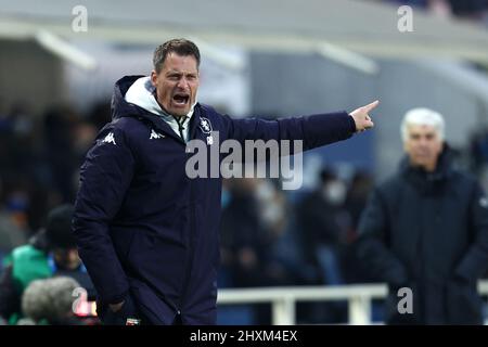 Bergame, Italie. 13th mars 2022. Alexander Blessin (Genoa CFC) gestes pendant Atalanta BC vs Genoa CFC, football italien série A match à Bergame, Italie, Mars 13 2022 crédit: Independent photo Agency/Alay Live News Banque D'Images