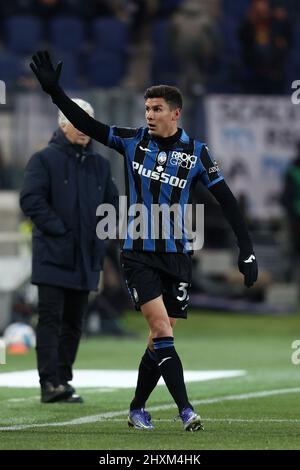 Bergame, Italie. 13th mars 2022. Matteo Pessina (Atalanta BC) gestes pendant Atalanta BC vs Gênes CFC, football italien Serie Un match à Bergame, Italie, Mars 13 2022 crédit: Independent photo Agency/Alay Live News Banque D'Images