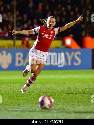 Crawley, Royaume-Uni. 13th mars 2022. Katie McCabe d'Arsenal lors du match de Super League féminin de la FA entre Brighton & Hove Albion Women et Arsenal au People's Pension Stadium, le 13th 2022 mars à Crawley, au Royaume-Uni. (Photo de Jeff Mood/phcimages.com) Credit: PHC Images/Alamy Live News Banque D'Images