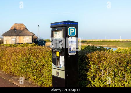 Compteur de stationnement sur Marine Parade, Great Yarmouth, North Norfolk, Royaume-Uni Banque D'Images