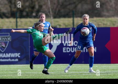 DURHAM, ROYAUME-UNI. 13th MARS lors du match de championnat féminin FA entre Durham Women FC et Coventry United au château de Maiden, à Durham City, le dimanche 13th mars 2022. (Credit: Mark Fletcher | MI News) Credit: MI News & Sport /Alay Live News Banque D'Images