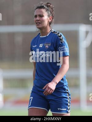 DURHAM, ROYAUME-UNI. 13th MARS Liz Ejupi de Durham Women lors du match de championnat féminin de la FA entre Durham Women FC et Coventry se sont Unis au château de Maiden, à Durham City, le dimanche 13th mars 2022. (Credit: Mark Fletcher | MI News) Credit: MI News & Sport /Alay Live News Banque D'Images