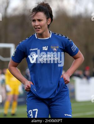 DURHAM, ROYAUME-UNI. 13th MARS Liz Ejupi de Durham Women lors du match de championnat féminin de la FA entre Durham Women FC et Coventry se sont Unis au château de Maiden, à Durham City, le dimanche 13th mars 2022. (Credit: Mark Fletcher | MI News) Credit: MI News & Sport /Alay Live News Banque D'Images