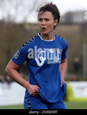 DURHAM, ROYAUME-UNI. 13th MARS Liz Ejupi de Durham Women lors du match de championnat féminin de la FA entre Durham Women FC et Coventry se sont Unis au château de Maiden, à Durham City, le dimanche 13th mars 2022. (Credit: Mark Fletcher | MI News) Credit: MI News & Sport /Alay Live News Banque D'Images