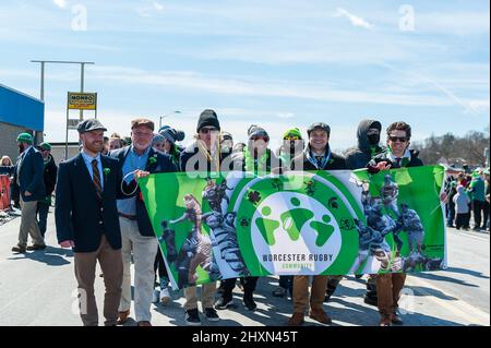 Parade de la Saint-Patrick, Worcester, Massachusetts, 13 mars 2022 Banque D'Images