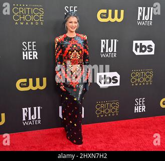 Los Angeles, États-Unis. 13th mars 2022. Kelly Hu assiste aux prix critiques Choice 27th annuels au Fairmont Century Plaza le dimanche 13 mars 2022. Crédit : UPI/Alay Live News Banque D'Images