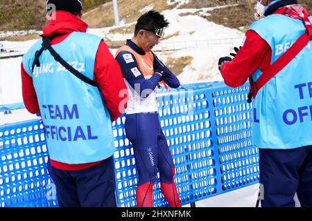 Zhangjiakou Chine. 13th mars 2022. Yoshihihiro Nitta (JPN), 13 mars 2022 - ski de fond : Relais ouvert de 4x2,5 km au centre national de biathlon de Zhangjiakou pendant les Jeux paralympiques d'hiver de 2022 à Beijing à Zhangjiakou en Chine. Credit: MA SPORTS/AFLO/Alay Live News Banque D'Images