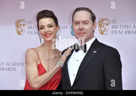 Londres, Angleterre, le 13 mars 2022. Johanna Watts et Jon Spaihts assistent aux EE British Academy film Awards 2022 (BAFTA) au Royal Albert Hall de Londres, en Angleterre, le 13 mars 2022. Photo d'Aurore Marechal/ABACAPRESS.COM crédit: Abaca Press/Alay Live News Banque D'Images