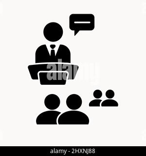 Icône vectorielle abstraite sur le blanc, Illustration isolée pour la conception graphique et web.Symbole plat simple. Illustration de Vecteur