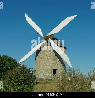 Moulin de Moidrey, près de Pontorson (baie de mon-Saint-Michel, Manche, Normandie, France) Banque D'Images