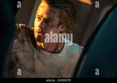 BRAD PITT en TRAIN À BALLES (2022), dirigé par DAVID LEITCH. Crédit : SONY PICTURES ENTERTAINMENT / Album Banque D'Images