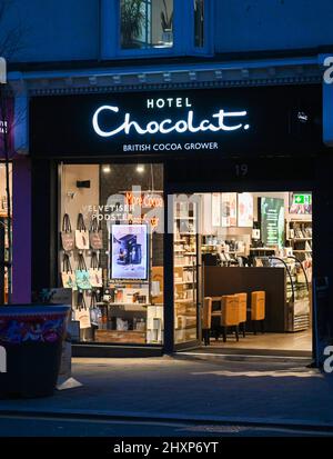 Hotel Chocolaat chocolatier magasin dans North Street Brighton Banque D'Images