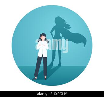 Concept de héros de médecin Illustration de Vecteur