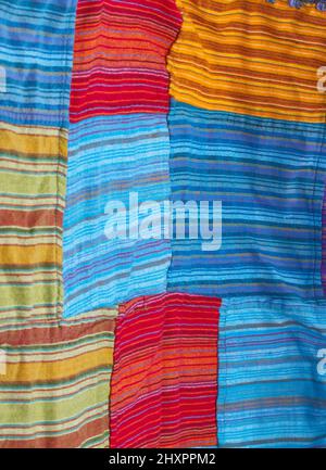 toile de fond abstraite en tissu patchwork, réutilisation, recyclage Banque D'Images