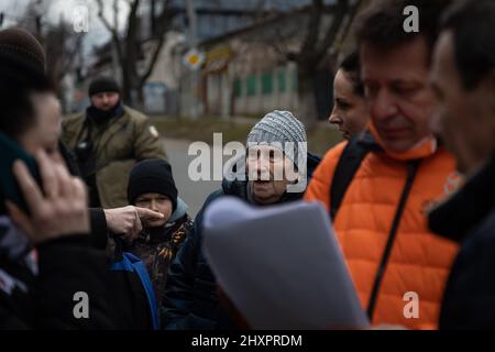 Chisinau, Moldavie. 13th mars 2022. Le groupe humanitaire israélien a Uni Hatzalah, dirigé l'opération Orange Wings d'une synagogue de Chisinau et extrait des centaines de réfugiés ukrainiens vers la sécurité, le 13 mars 2022 à Chisinau (Moldova). Plus de deux millions et demi de personnes ont fui l'Ukraine vers les pays voisins depuis que la Russie a lancé une invasion à grande échelle du pays le 24 février. (Credit image: © Michaal Nigro/Pacific Press via ZUMA Press Wire) Banque D'Images