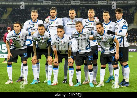 Turin, Italie. 13th mars 2022. Le départ-11 d'Inter vu avant la série Un match entre Turin et Inter au Stadio Olimpico à Turin. (Crédit photo : Gonzales photo/Alamy Live News Banque D'Images