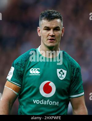 LONDRES, ANGLETERRE - MARS 12: Jonathan Sexton d'Irlande pendant le match Guinness six Nations entre l'Angleterre et l'Irlande, au stade de Twickenham sur 12t Banque D'Images