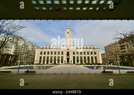 Hôtel de ville de Villeurbanne Banque D'Images