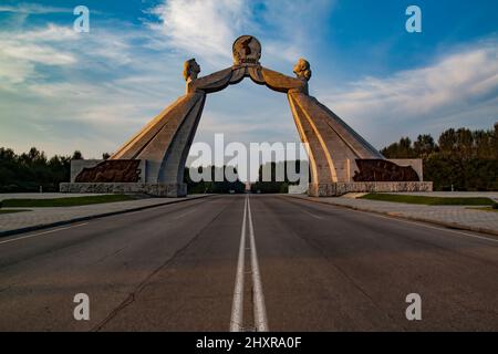 Arche de réunification, Pyongyang, corée du Nord Banque D'Images