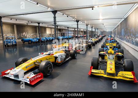 France, Mulhouse, Bas Rhin, la Cité de l'automobile, voitures monoplaces contemporaines de Formule 1. Banque D'Images