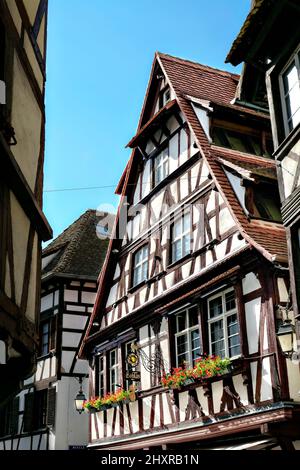 France, Strasbourg, le centre historique classé au patrimoine mondial de l'UNESCO, la petite France, autour de la place Benjamin Zix. Banque D'Images