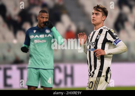 Paulo Dybala de Juventus FC lors d'un match de football à Turin, en Italie, en 2022 Banque D'Images