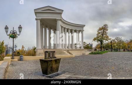 Colonnade du Palais Vorontsov à Odessa, Ukraine Banque D'Images