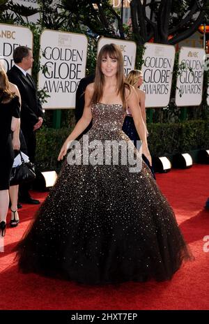 Olivia Wilde arrive pour la cérémonie annuelle des Golden Globe Awards 68th, qui s'est tenue à l'hôtel Beverly Hilton de Los Angeles, CA, États-Unis Banque D'Images