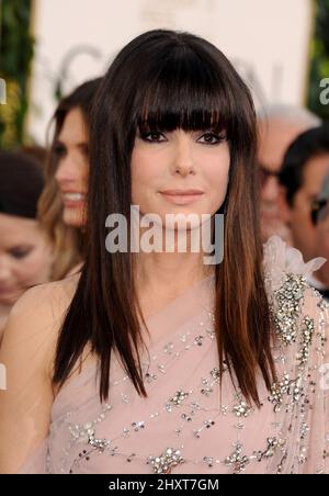 Sandra Bullock arrive pour la cérémonie annuelle des Golden Globe Awards 68th, qui s'est tenue à l'hôtel Beverly Hilton de Los Angeles, Californie, États-Unis Banque D'Images