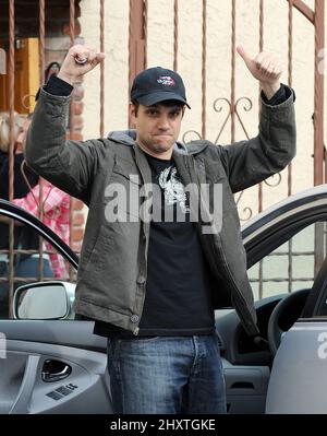 Ralph Macchio est vu aller à la danse avec les étoiles Rehearsal, Californie Banque D'Images