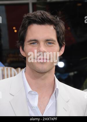 James Marsden lors de la première du nouveau film d'Universal Pictures HOP, qui s'est tenu à Universal Studios Hollywood, Los Angeles Banque D'Images