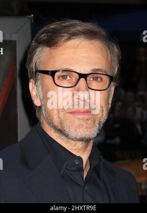 Christoph Waltz assiste à la première « de l'eau pour les éléphants » au théâtre Ziegfeld à New York, Etats-Unis. Banque D'Images