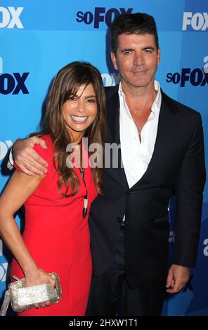 Paula Abdul et Simon Cowell assistent au Fox Programming Presentation Post Party 2011 au Wollman Rink à Central Park le 16 mai 2011 à New York. Banque D'Images