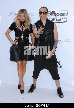 Fergie et Taboo au Billboard Music Awards 2011 qui se tient au MGM Grand Hotel & Casino de Las Vegas. Banque D'Images