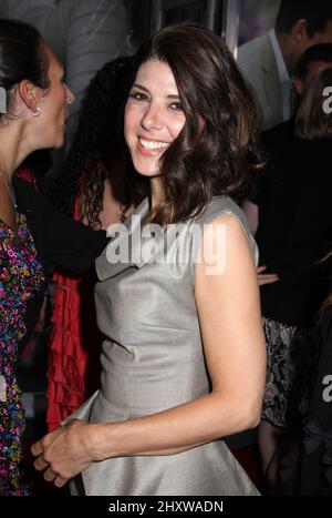 Marisa Tomei participe à la première mondiale « Crazy, stupides, Love » qui s'est tenue au théâtre Ziegfeld à New York, aux États-Unis. Banque D'Images