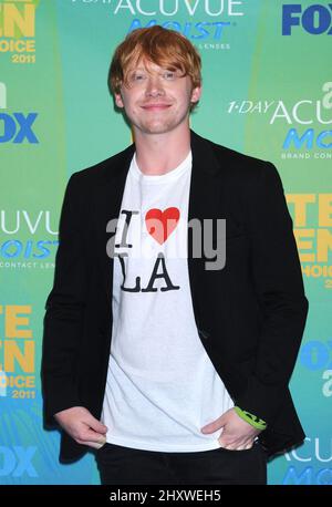 Rupert Grint lors des prix Teen Choice 2011 qui ont eu lieu à l'amphithéâtre Gibson, en Californie Banque D'Images