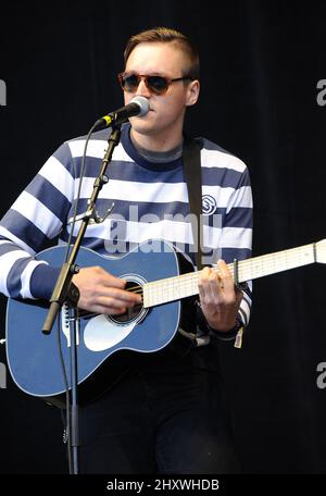 Mavis Staples, Win Butler, Arcade Fire au festival de musique et d'arts Outside Lands qui a eu lieu à l'intérieur du Golden Gate Park, San Francisco. Banque D'Images