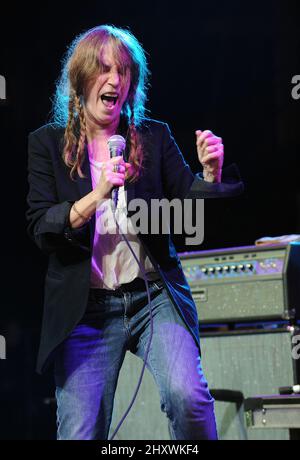 Patti Smith se produit au festival de musique vierge Freefest de 2011 qui a eu lieu au Merriweather Post Pavilion de Columbia, au Maryland Banque D'Images