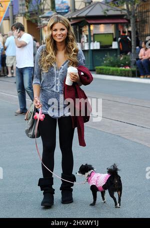 Amber Lancaster à The Grove à Los Angeles, Californie. Banque D'Images