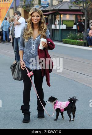 Amber Lancaster à The Grove à Los Angeles, Californie. Banque D'Images