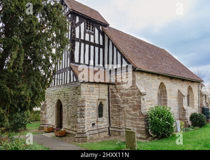 Église Saint-Jacques dans le village de Kington, Worcestershire, Angleterre. Banque D'Images