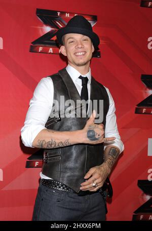 Chris Rene au X Factor final show à Los Angeles Banque D'Images