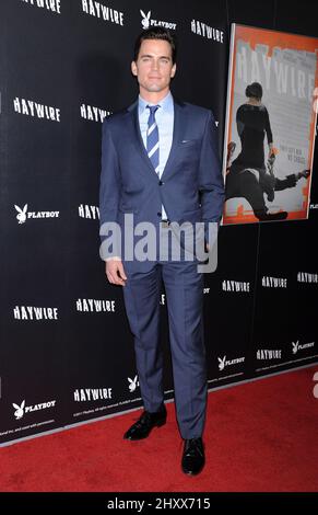 Matt Bomer lors de la première 'haywire' de Los Angeles présentée par Relativité Media et Playboy au DGA Theatre Banque D'Images