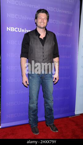 Blake Shelton participe à la NBC Universal Press Tour All-Star Party qui s'est tenue à l'Athenaeum de Pasadena, aux États-Unis. Banque D'Images