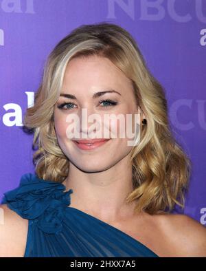 Yvonne Strahovski participant à la NBC Universal Press Tour All-Star Party qui s'est tenue à l'Athenaeum à Pasadena, aux États-Unis. Banque D'Images