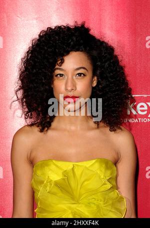 Corinne Bailey Rae lors de la cérémonie de l'hommage de la personne de l'année 2012 de MusiCares à Paul McCartney, qui s'est tenue au Los Angeles Convention Center, en Californie Banque D'Images