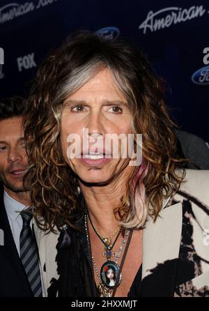 Steven Tyler pendant le parti américain Idol Top Finalists Party tenu à The Grove, Californie Banque D'Images