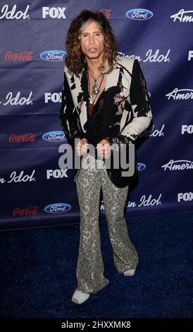 Steven Tyler pendant le parti américain Idol Top Finalists Party tenu à The Grove, Californie Banque D'Images