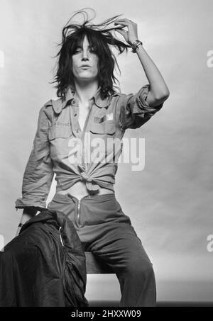 Patti Smith Photoshoot, studio Berenstraat, Amsterdam Banque D'Images